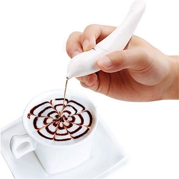 caneta desenho decoração café culinária barista latte