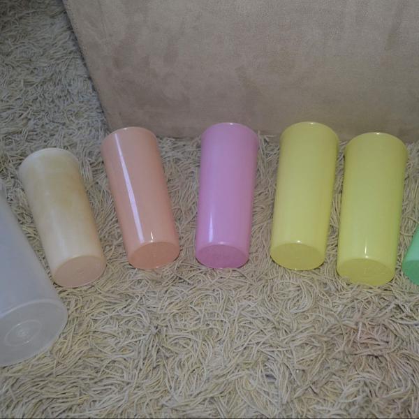 copos e pote tupperware