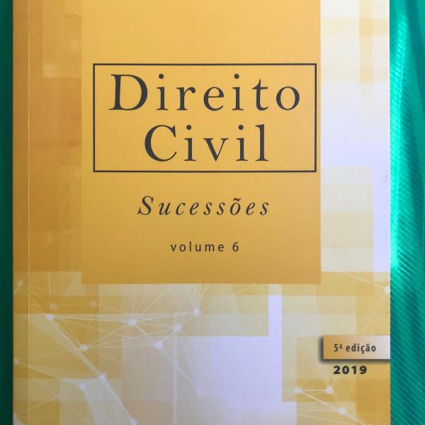 direito civil : sucessões - 5ª edição de 2019: volume 6