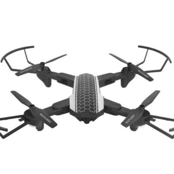 drone shark c/ câmera hd, wi-fi e controle c/ suporte p/