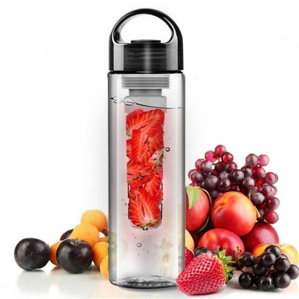 garrafa com infusor para chás e frutas 700ml