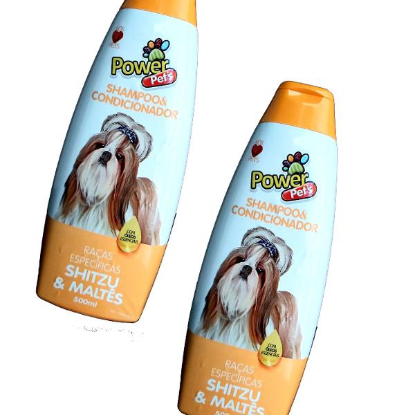 kit shampoo power pets raças específicas (shitzu/maltês)