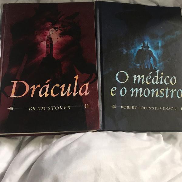 lote livros o médico e o monstro e drácula