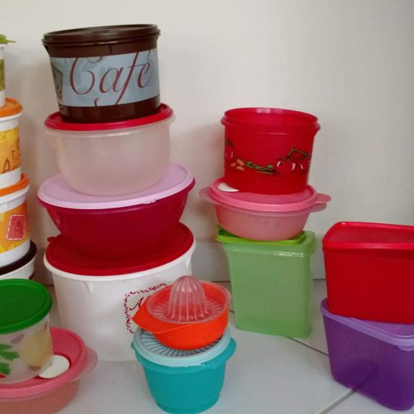 lote potes tupperware usado