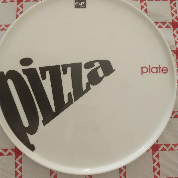 prato pizza em porcelana