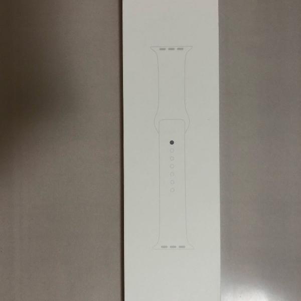 pulseira de silicone cor branca original para apple watch