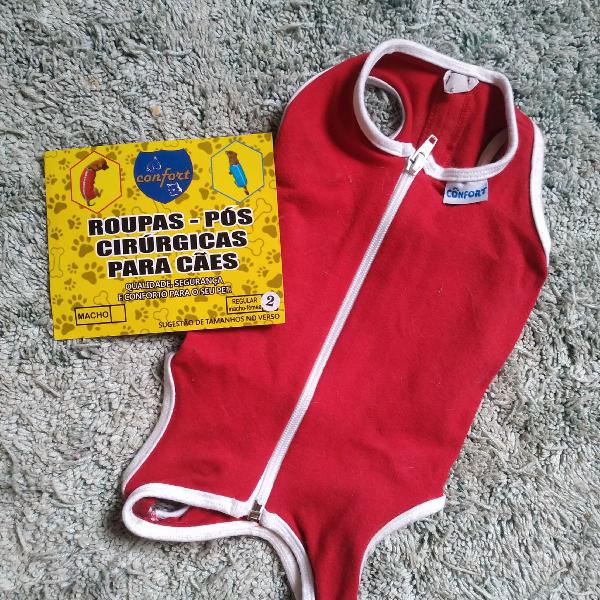 roupa pós-cirúrgica para cães e gatos