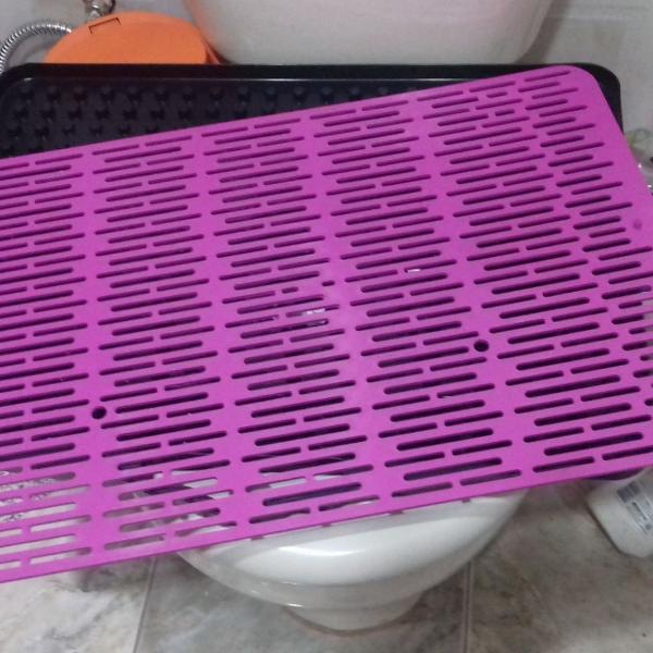 tapete higiênico rosa