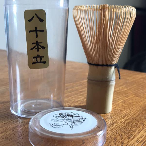 whisk de bamboo para cha verde - matcha