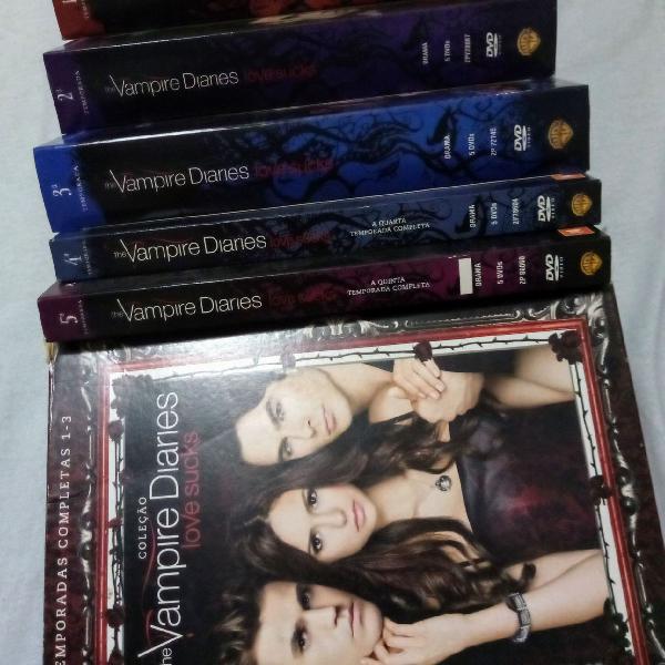 5 temporadas de The Vampire Diaries (Diários de um vampiro)