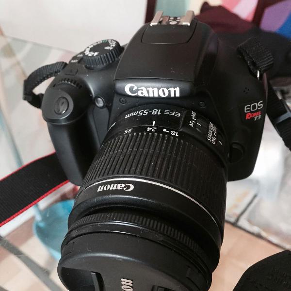 Camera Canon EOS T3 - Kit com lente EF-S 18-55mm