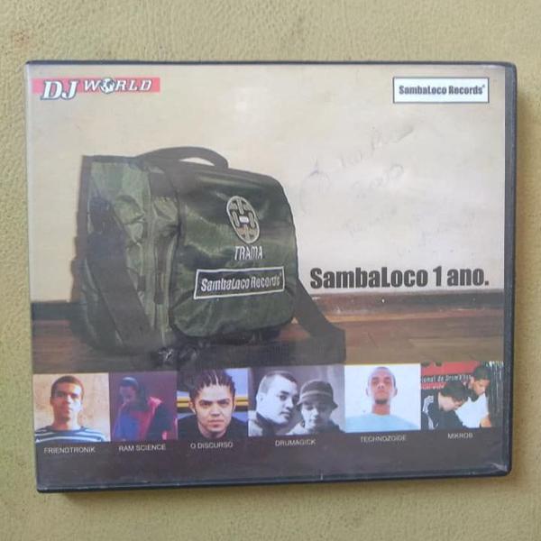 cd - sambaloco 1 ano - 2000 -drumagick, mikrob, o discurso