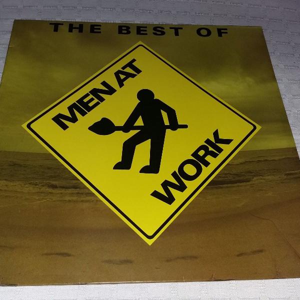 disco de vinil men at work - the best of - com sucessos.