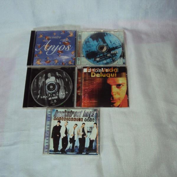 kit de 5 cd's antigos backstreet boys familia lima etc