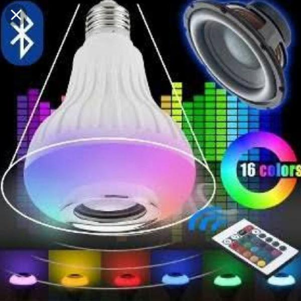lampada musical bluetooth