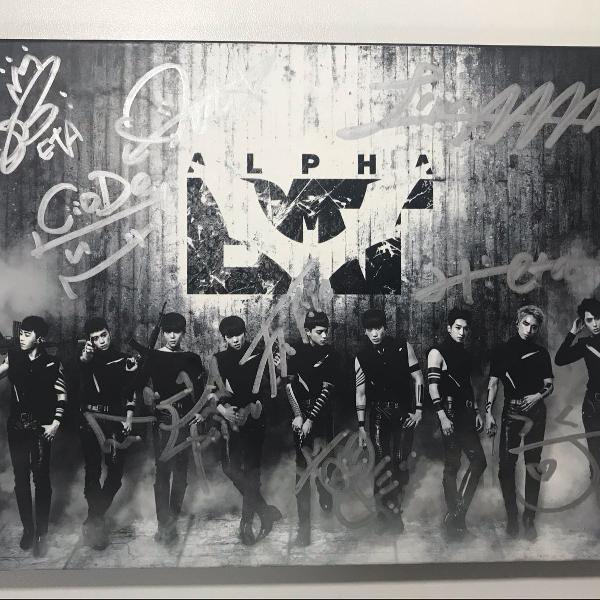 lbum kpop - alphabat autografado