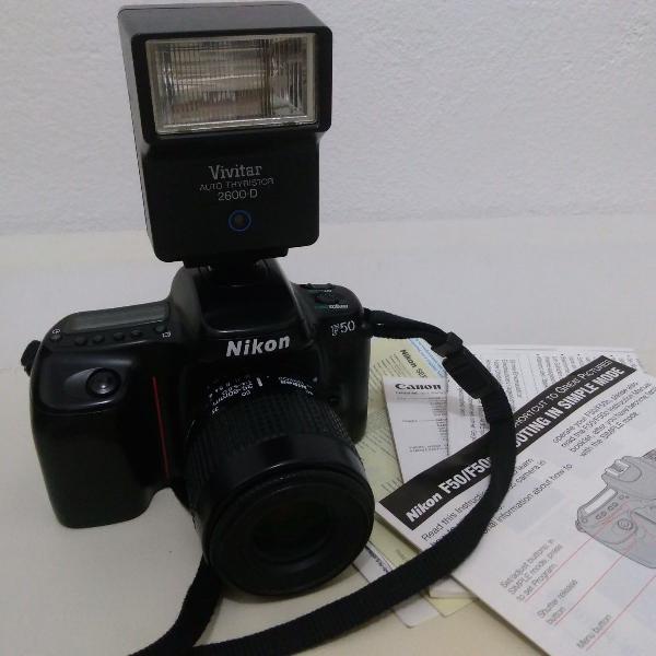 máquina fotográfica nikon f50/f50d