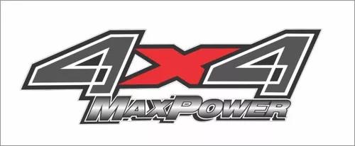 Adesivo 4x4 Maxpower Contorno Preto F250 Peça
