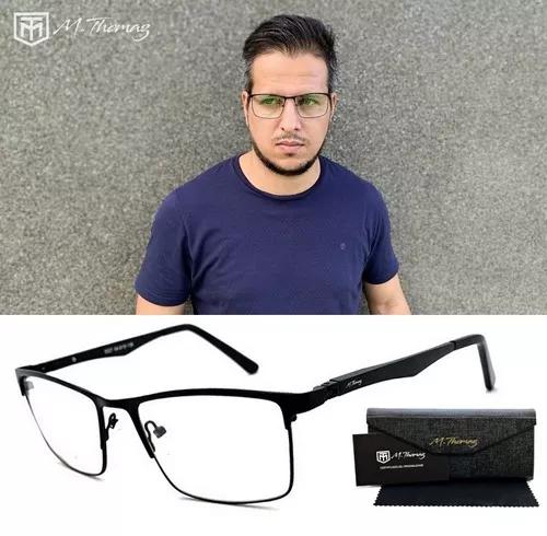 Armação Oculos Grau Masculino Mt132 Original Haste 180