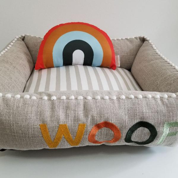 Cama Fofinha Woof Sweet Linho/Tricoline