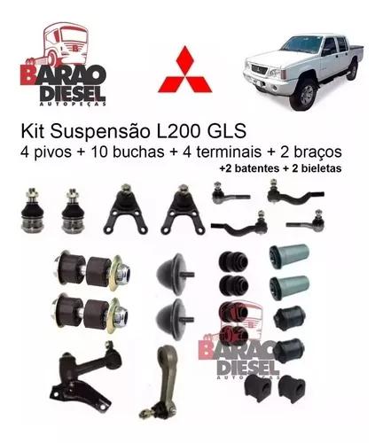 Combo Suspensão L200 4x4 Com 24 Peças 95/05 Pivo Terminal