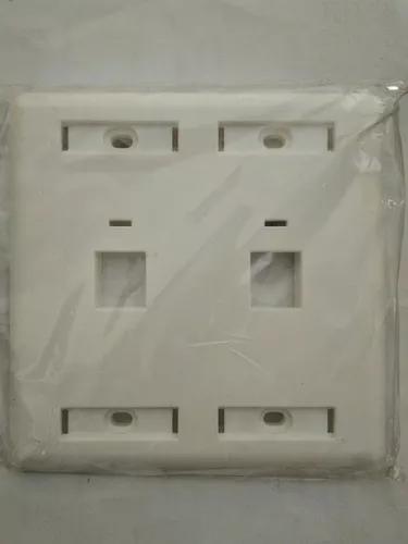 Espelho 4x4 2 Saidas Rj45 Branco 10 Peças