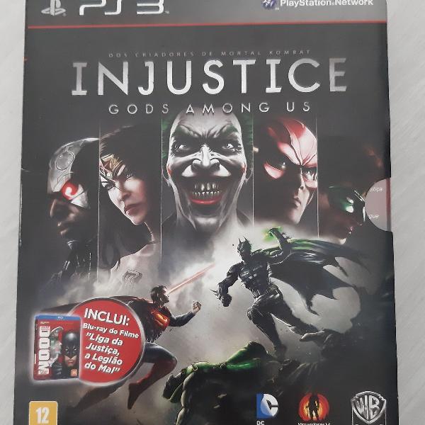 Injustice PS3 com blu-ray Liga da Justiça
