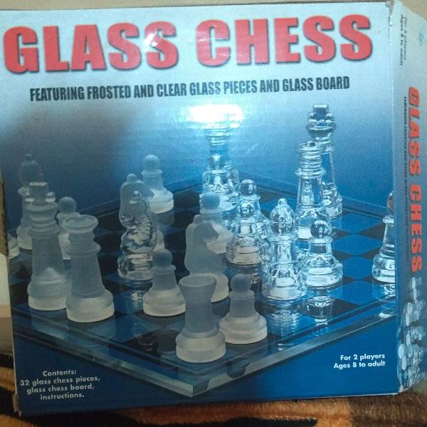 Jogo De Xadrez de Vidro Class Chess