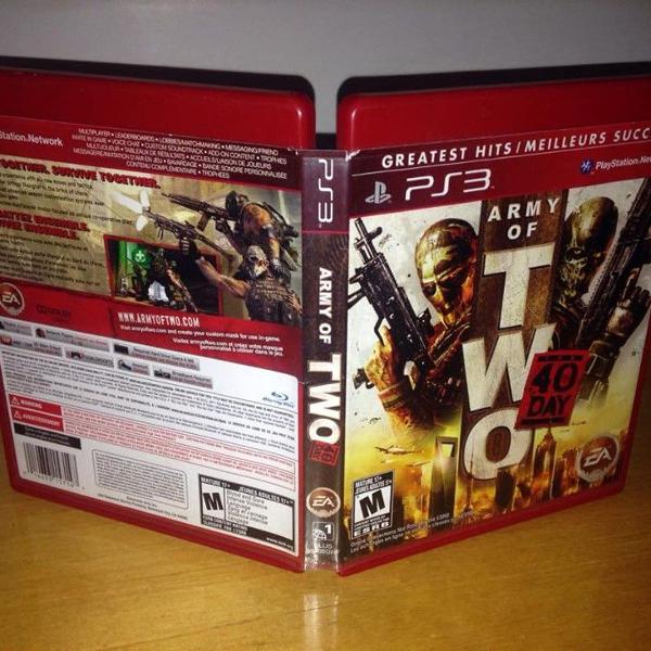 army of two 40th day mídia física ps3 playstation r$89