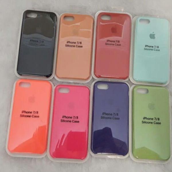 case de silicone rígido iphone 7/8