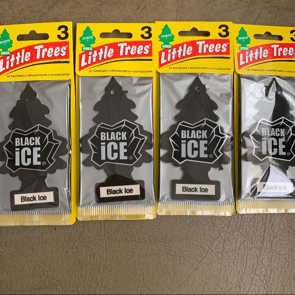 little trees black ice 3 unidades