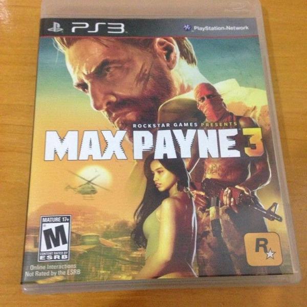 max payne 3 mídia física ps3 playstation 3 completo r$99