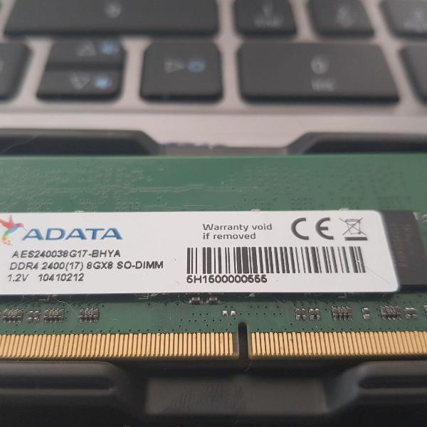 memória notebook ddr4 - 16gb (2 pentes) 2.400mhz