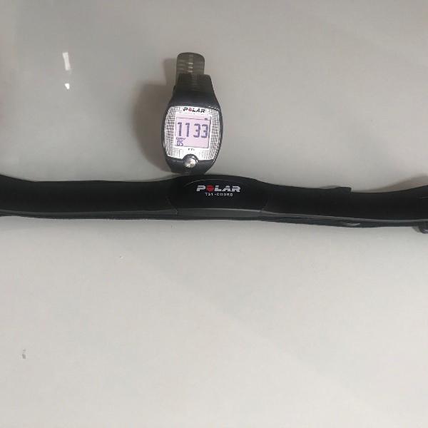 relógio com cinta para monitoramento cardíaco polar ft1  