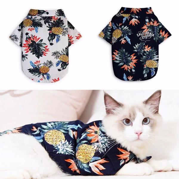roupa para gato/ camisa hawaii