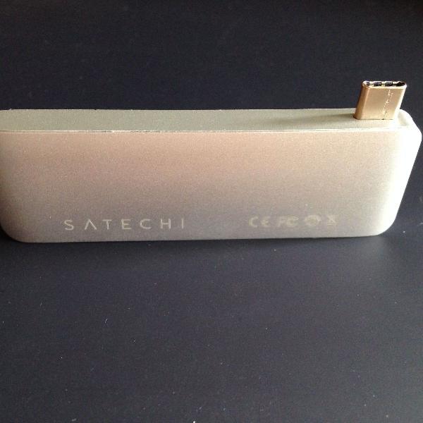 satechi hub - macbook usb 3 para 2 x usb 2 + card reader