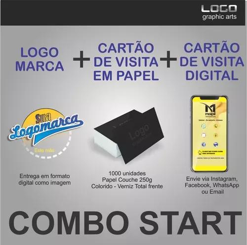 Combo Start (cartão Visita + Cartão Virtual + Logo)