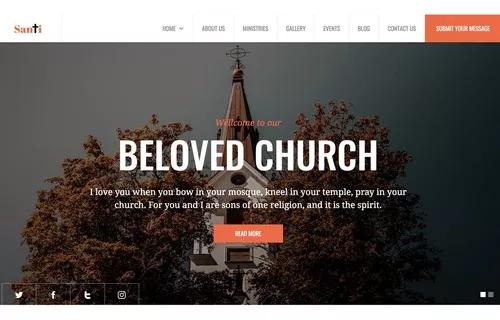 Criamos Site Para Sua Igreja Editável E Responsivo 2019