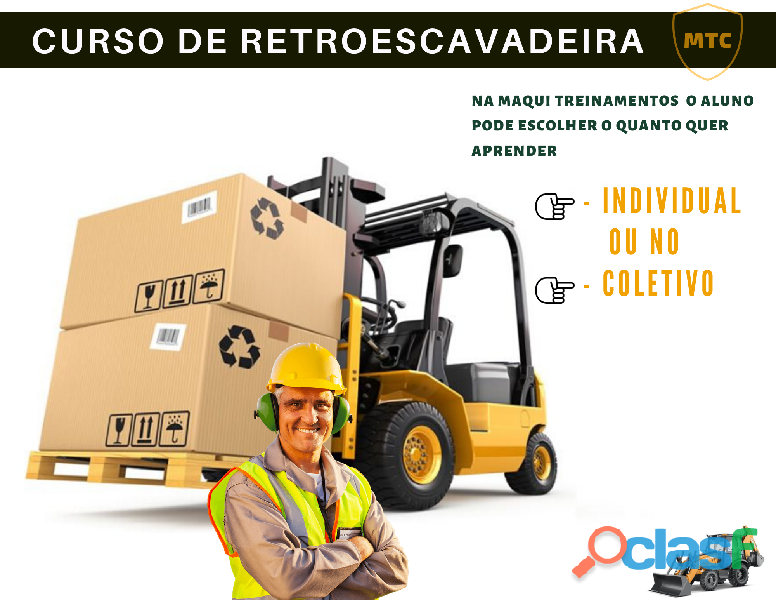 Curso de empilharas individual ou coletivo