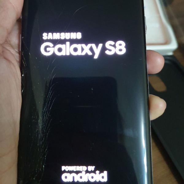 Galaxy s8 com tela trincada