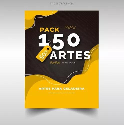 Pack 150 Artes Para Geladeira