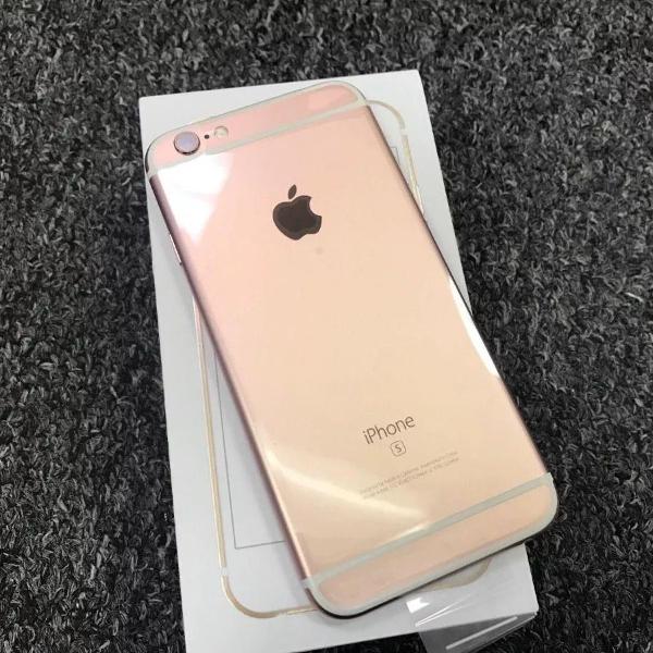 apple iphone 6s 16gb de vitrine + pelicula + capa