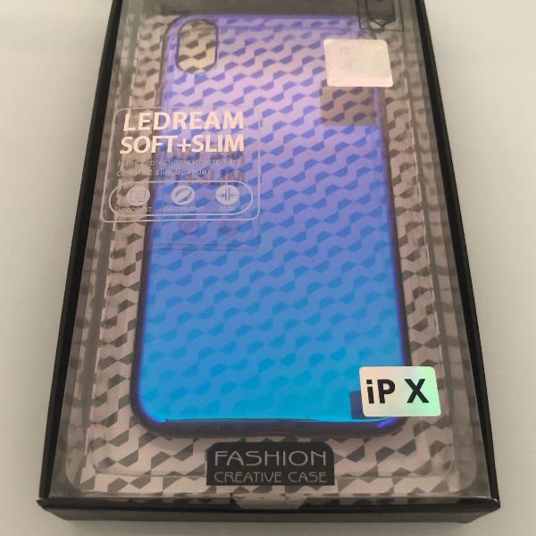 capa case iphone x acrílico em 3d nova sem uso importada