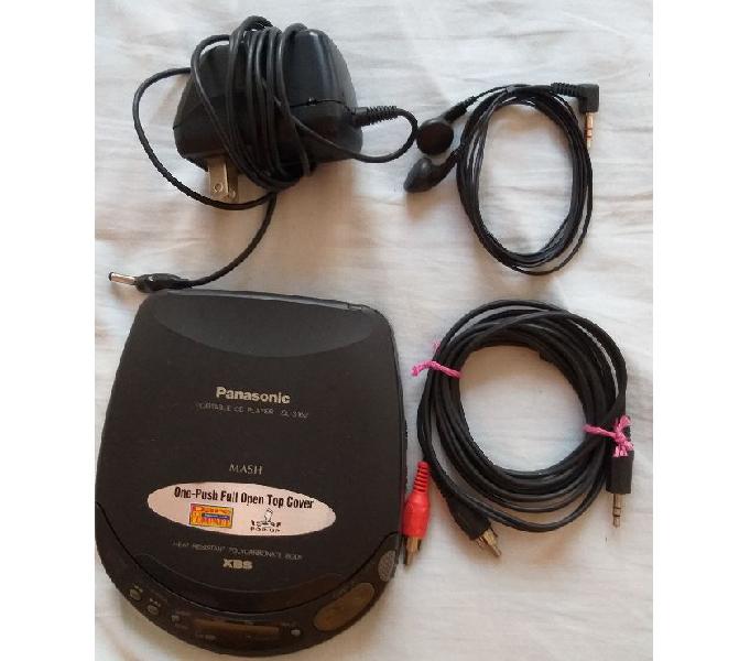 CD player Panasonic, modelo sl-s162, portátil (Made in