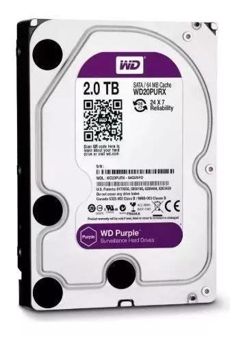 Hd De Desktop Western Digital Purple 2.0tb - O