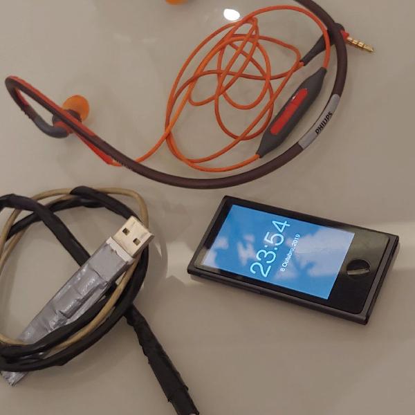 Ipod Nano7 Touch 16g + fone Philips a prova d'água