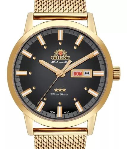 Relógio Orient Masculino Automatico Dourado 469gp085 P1kx