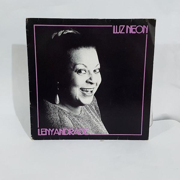 cd vinil leny andrade luz neon com assinatura da artista e