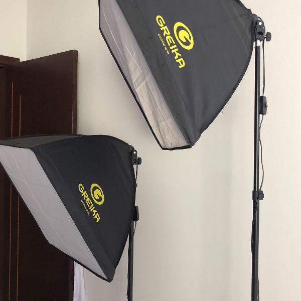 conjunto de softbox greika