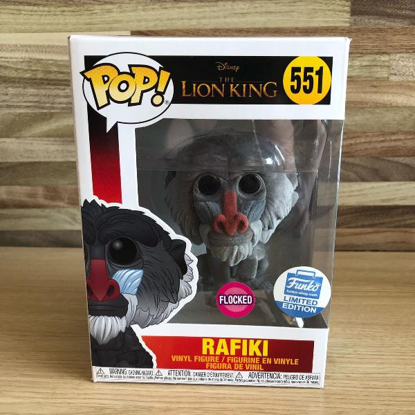 funko pop original rafiki flocked exc funkoshop - the lion